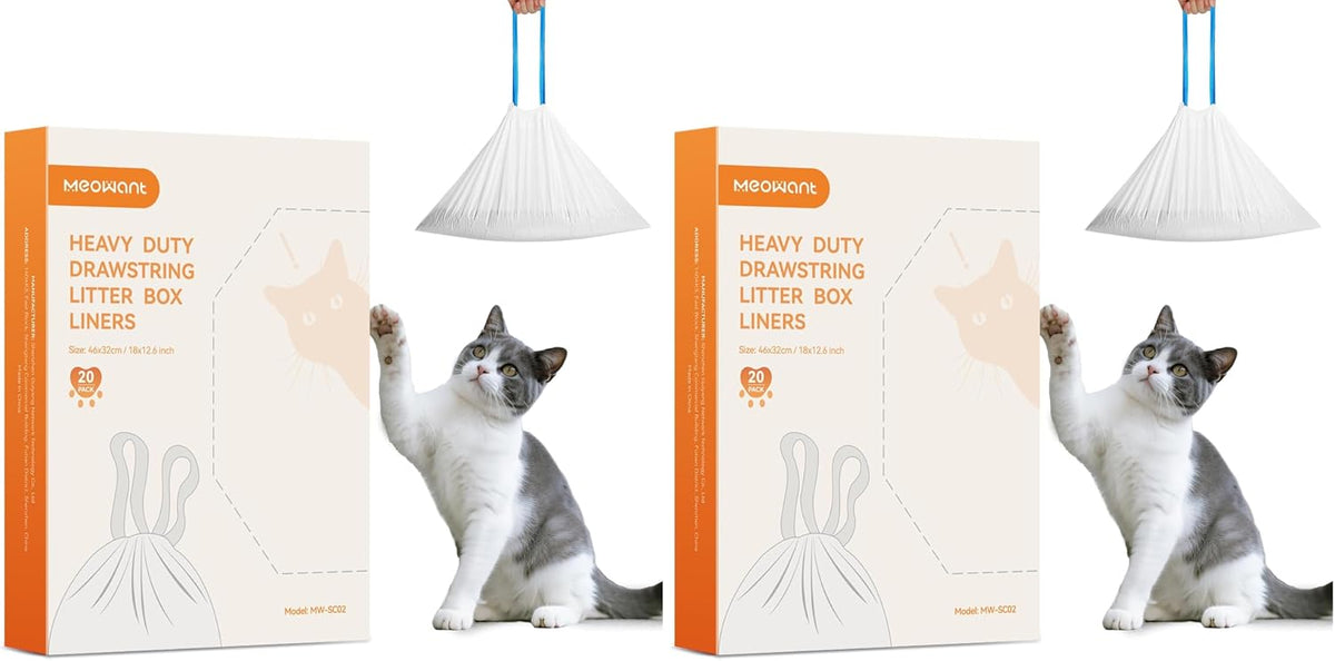 MeoWant Cat Litter Box Liners for Automatic Litter Box, 20pcs