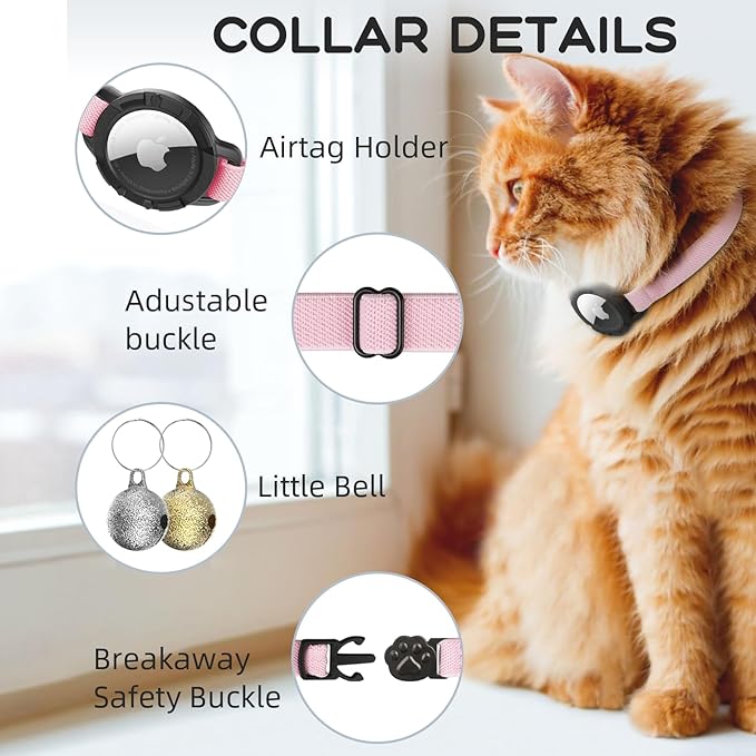 AirTag Cat Collars, Stretchy Collar - Image 6