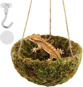 Handmade Crested Gecko Tank Accessories, Hanging Moss Reptile Hideout