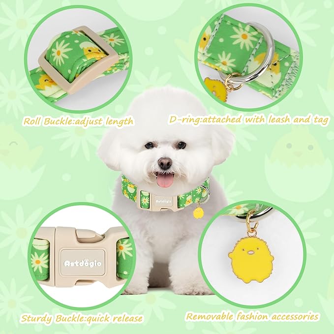 Easter Dog Collar for Large Dogs, Easter & Spring Theme Large Dog Collar - Image 4