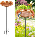 Metal Bird Bath Stand for Outdoors Garden, Bird Baths Birdbaths Bowl by YADOOLIFE