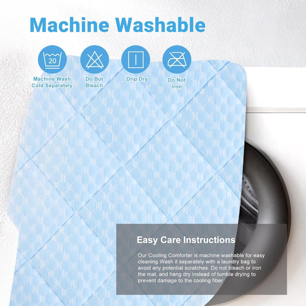 Cooling Mat for Dogs, Thick & Double-Sided Dog Cooling Mat, Self-Cooling Dog Bed with Arc-Chill Technology, Washable Portable Dog Cooling Mat for Couch, Crate & Car (XL - 44 x 32 Inch)