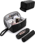 ProCase Travel Electronic Organizer Pouch, Puffy Tech Pouch -L, Black