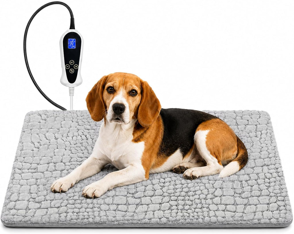 Large Dog Heating Pad with Normally Time&Temperature Controller 35x24in
