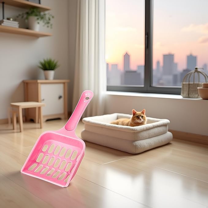 Pink Cat Litter Scoop, Tray - Image 7
