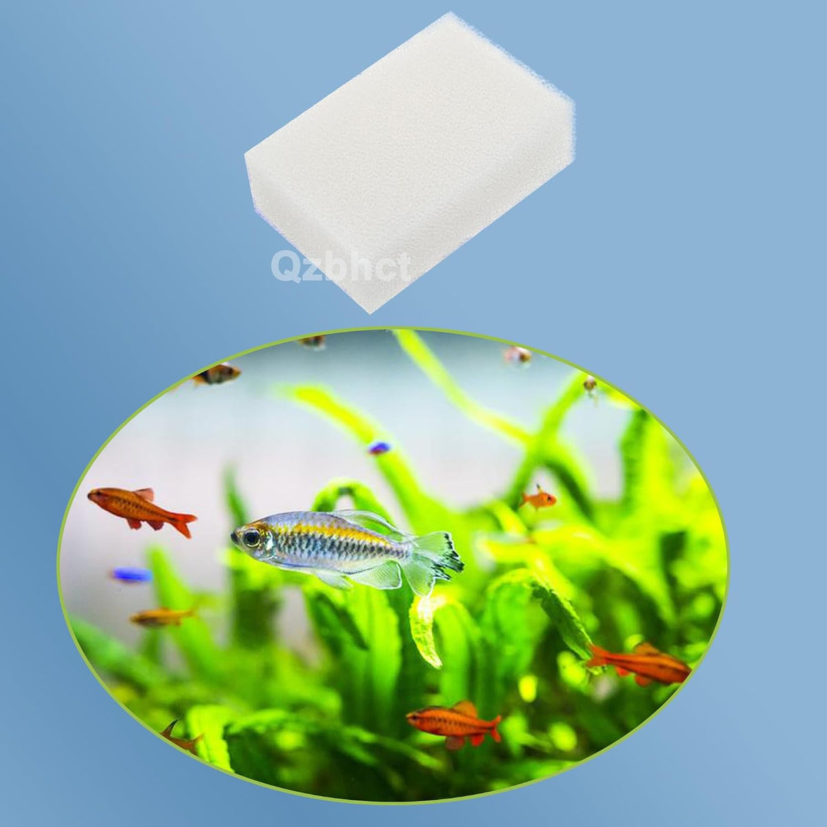 6 Pcs Foam Filter Pads Compatible with AquaClear 70 300 Aquarium Bio Sponge Replacement AquaClear 70-Gallon