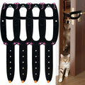 TGIOW Cat Door Latch with Stabilizer, Keep Door Open 2.5-6.5", 4Pcs, Black