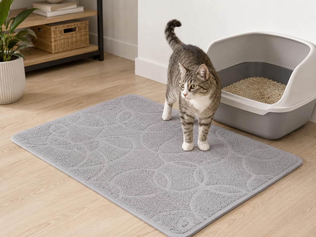 Ubbi Cat Litter Mat, Gray