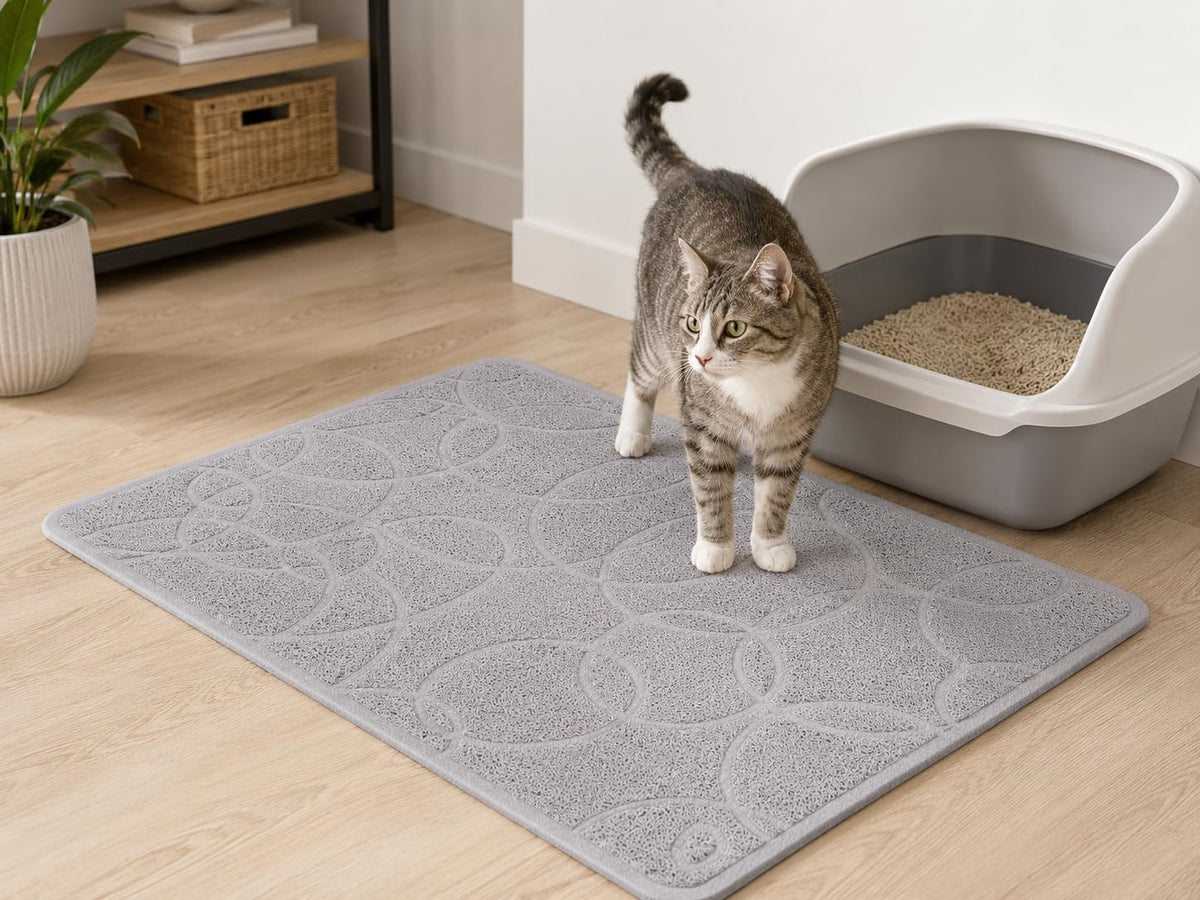 Ubbi Cat Litter Mat, Gray