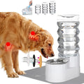 RIZZARI Large Water Dispenser for Dogs: 9L Automatic Stainless Steel Gravity by RIZZARI