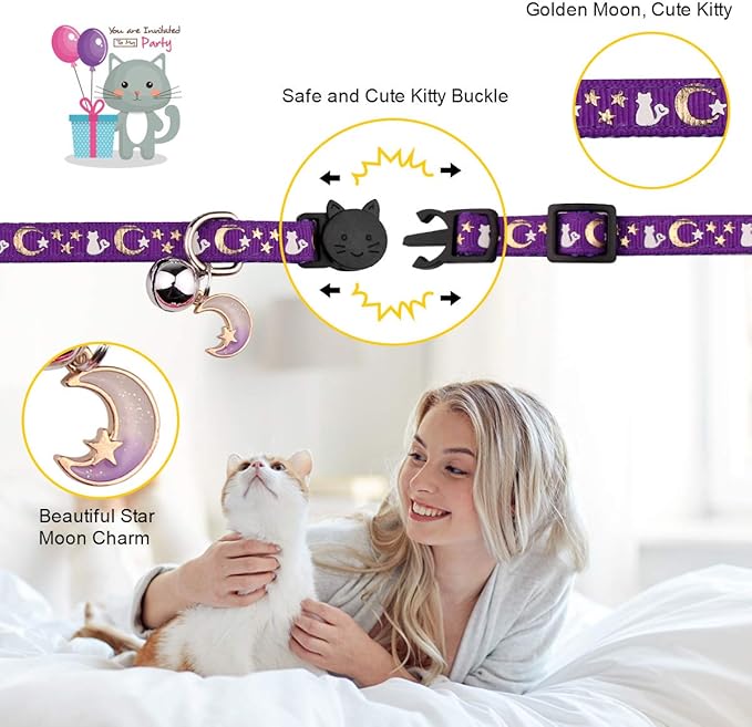 Baeuppit 2PCS Breakaway Cat Collars - Image 4