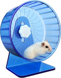 Hamster Wheel,Silent Wheel,Super Silent Hamster Exercise Wheels,Silent Hamster Wheel,Adjustable Stand Hamsters Exercise Wheels,Quiet Rat Wheel (Φ 5.5 inch, Blue)