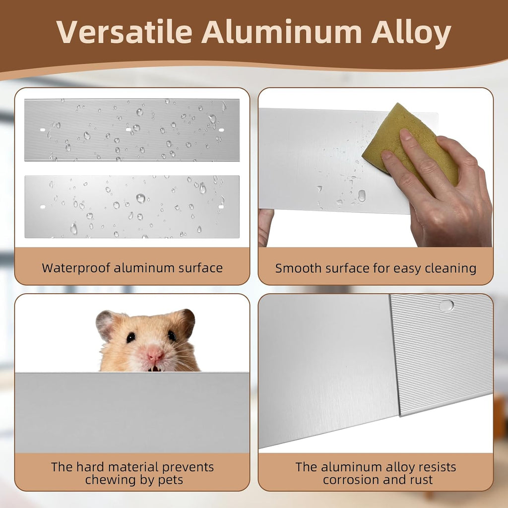 Anti-Rust Aluminum Scatter Guards for Ferret & Critter Nation Cages
