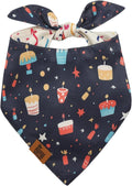 Birthday Dog Bandana for Medium Large Dog, Reversible Soft Breathable by FurryWhisper