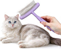 Undercoat Rake for Dogs & Cats, Dematting & Deshedding Purple
