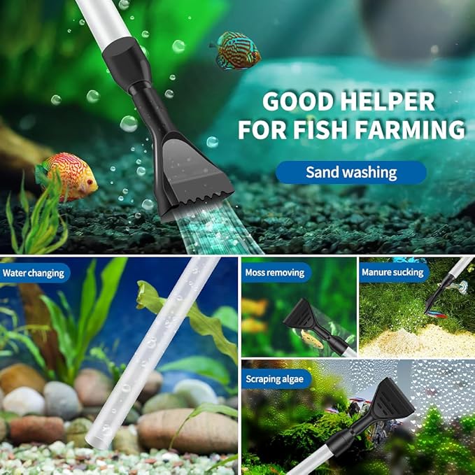 Aquarium Gravel Cleaner, Quick Water Changer, Gravel Vacuum - Image 2