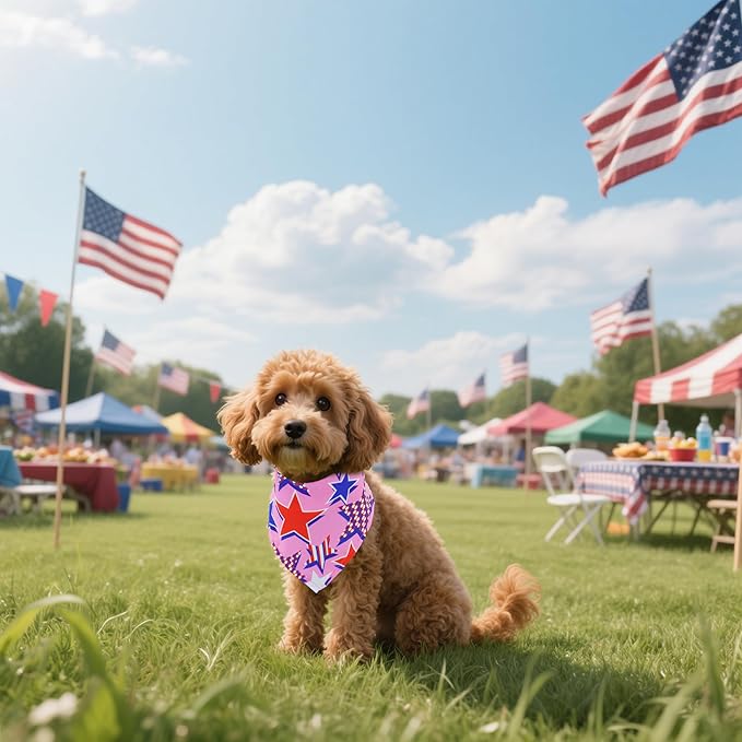 30 Pack 4th of July Dog Bandanas Bulk - Image 6