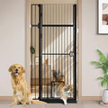 71" Extra Tall Pet Gate with Cat Door, No Drill Pressure Mounted Auto-Close by Unknown