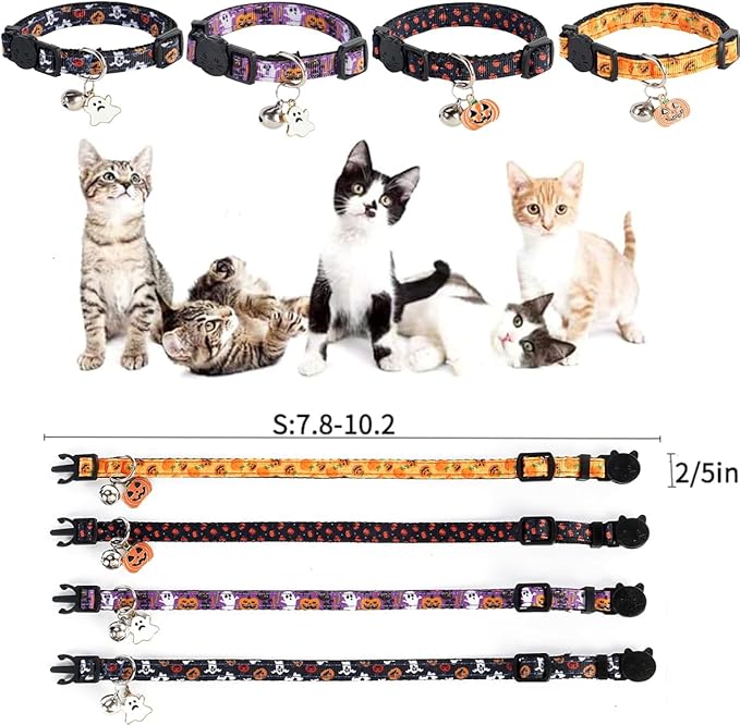 Yizepet Cat Collars with Bells, Breakaway Kitten Collar, Cute Kitty Collar - Image 7