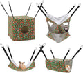 Hamster Hammock, 4 Pack Ferret Guinea Cage Accessories, Camouflage