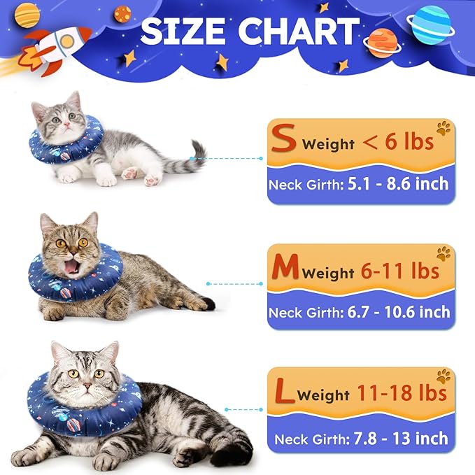 Kitten Cones After Surgery Extra Small Waterproof Cone Collar Soft to Stop - Image 2