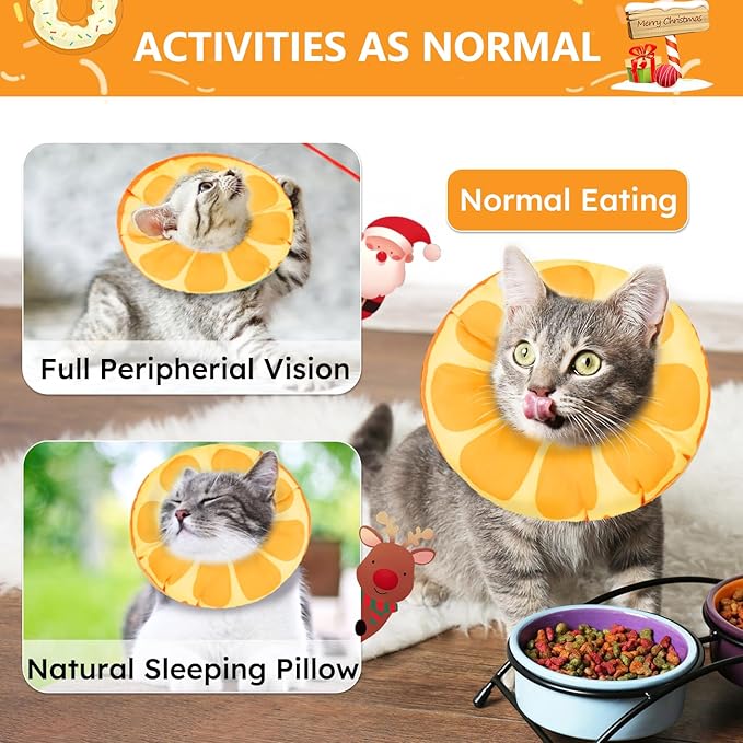 Cat Cone Collar Soft, Waterproof Cat Recovery Collar - Image 4