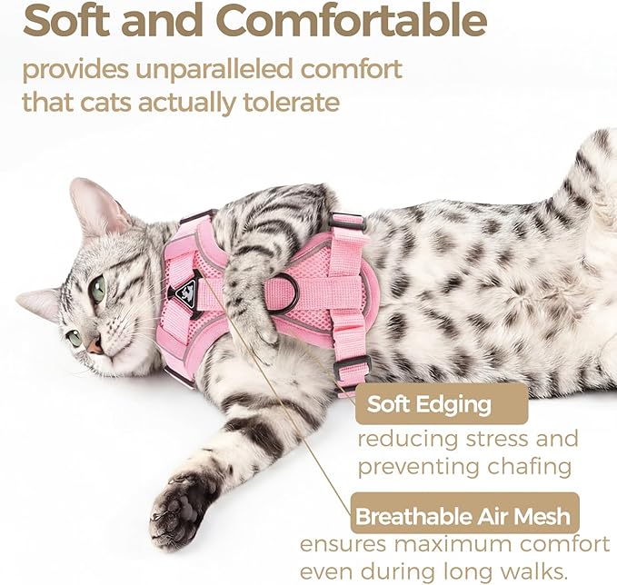 Cat Harness and Leash Set Escape Proof Tactical Medium Kitten Harness Emotional - Image 7