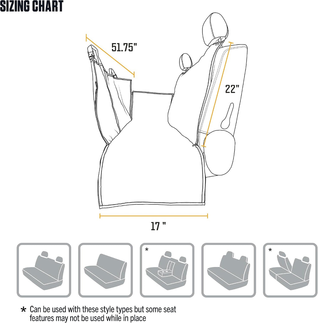 Carhartt Universal Fitted Nylon Duck Pet Hammock Carhartt Brown
