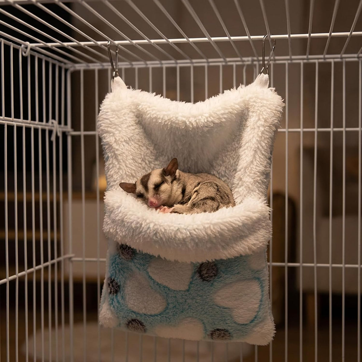 Sugar Glider Bonding Pouch, Sugar Glider Pouch, Comfortable Sleeping Bag for Sugar Gliders and Small Animals, Heart Pattern Design