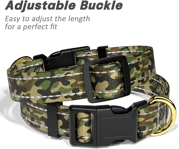 MOODEL Reflective Dog Collar for Extra Small Dogs Cats, Cute Camouflage - Image 6
