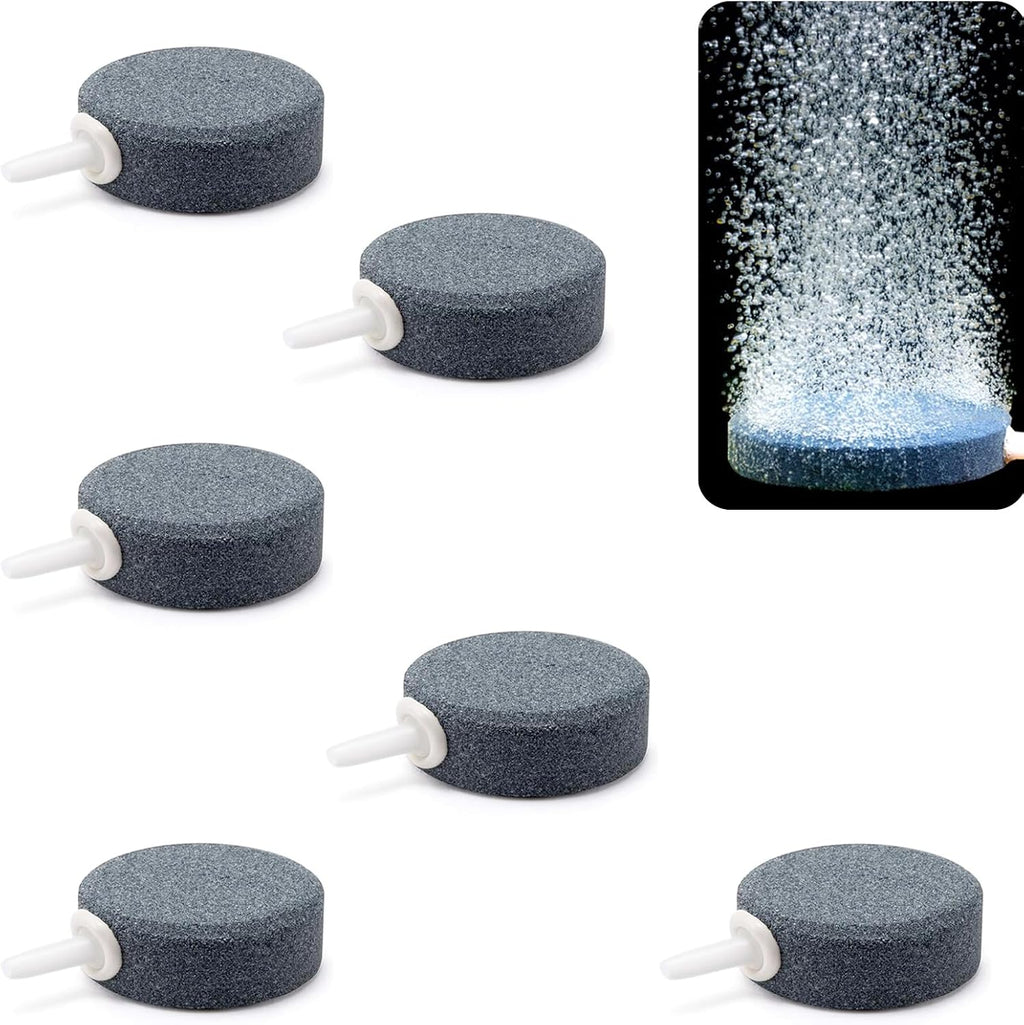 Aquarium Air Stones 14 Inch Air Stones for Aquariums Large with 5 Pcs Square Oxygen Diffuser Long Bubble Release Mineral Airstones for Fish Tank Pumps DWC Bucket Reservoir Pond