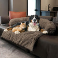 Calming Dogs/Cats Bed Mats, Dog Pad Washable Removable Couch Cover, Plush Long by Tinaco