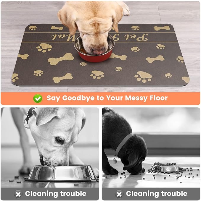 Pet Feeding Mat-Absorbent Pet Placemat - Image 3