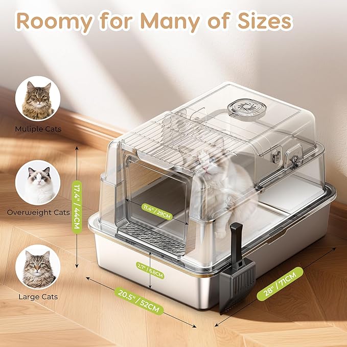 L8 Ultra-XXXL Stainless Steel Litter Box - Image 4