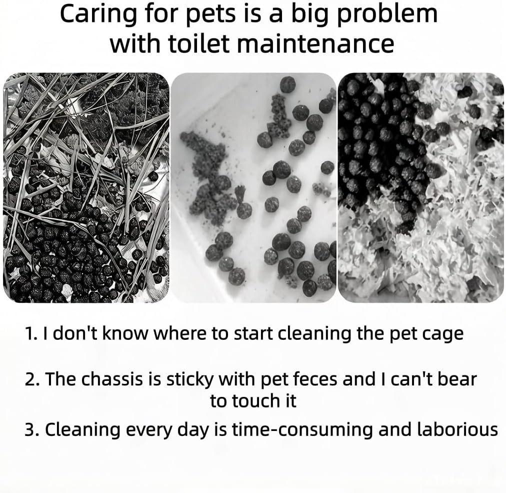 60PCS Disposable Small Animal Cage Liners, Leak-Proof Litter Box Bags with Elastic Edges, Universal Fit for Rabbits, Guinea Pigs, Hamsters, Birds, Chinchillas, and Hedgehogs