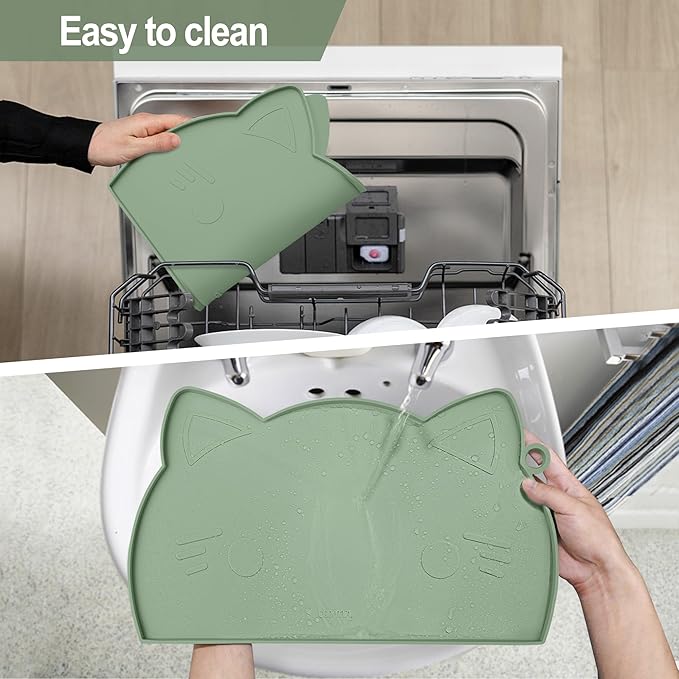 Coomazy Avocado Non-Slip Cat & Dog Feeding Mat - Image 6