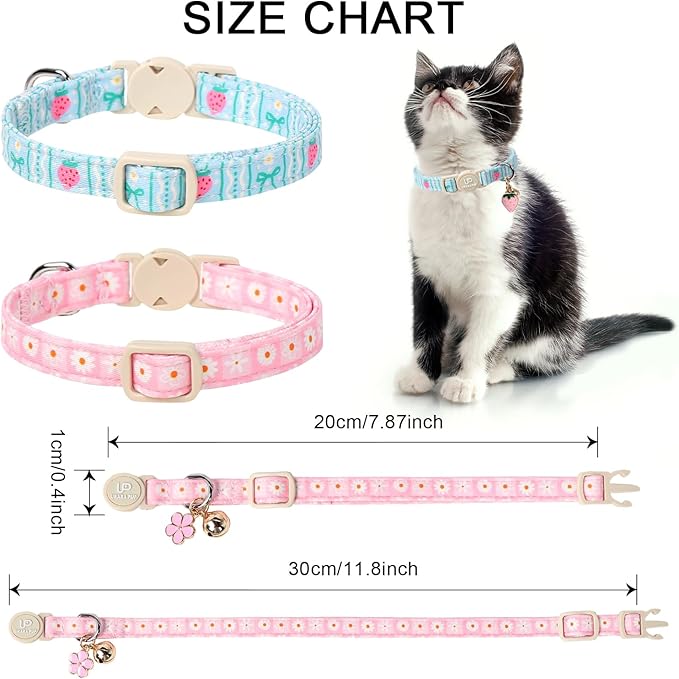 Cat Collar, Cat Collar with Bell, - Image 6