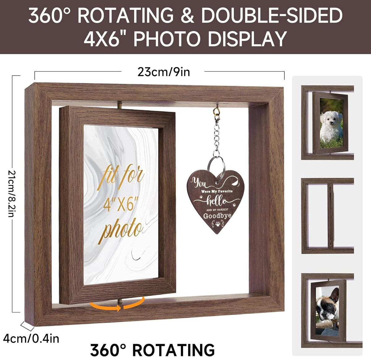 Dog Memorial Picture Frame, Pet Memorial Gifts for Loss of Dog, Dog Picture Frames 4x6, in Memory of Dog Picture Frame, Dog Remembrance Picture Frame, Dog Passed Away Gift for Pet Lovers
