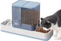 Yummy Sam Automatic Small Pet Feeder and Water Dispenser, Blue