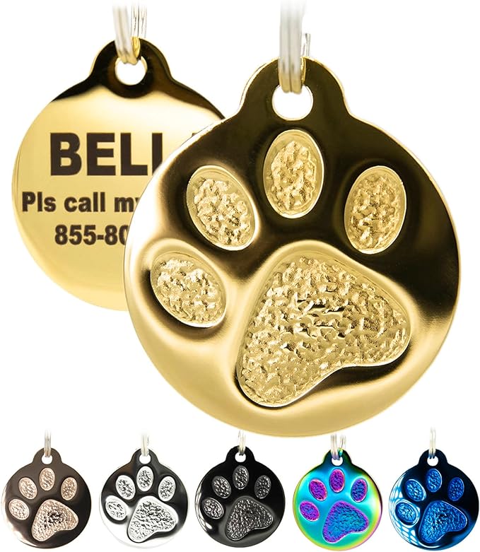 Engraved Pet Tag for Dogs and Cats by PetANTastic
