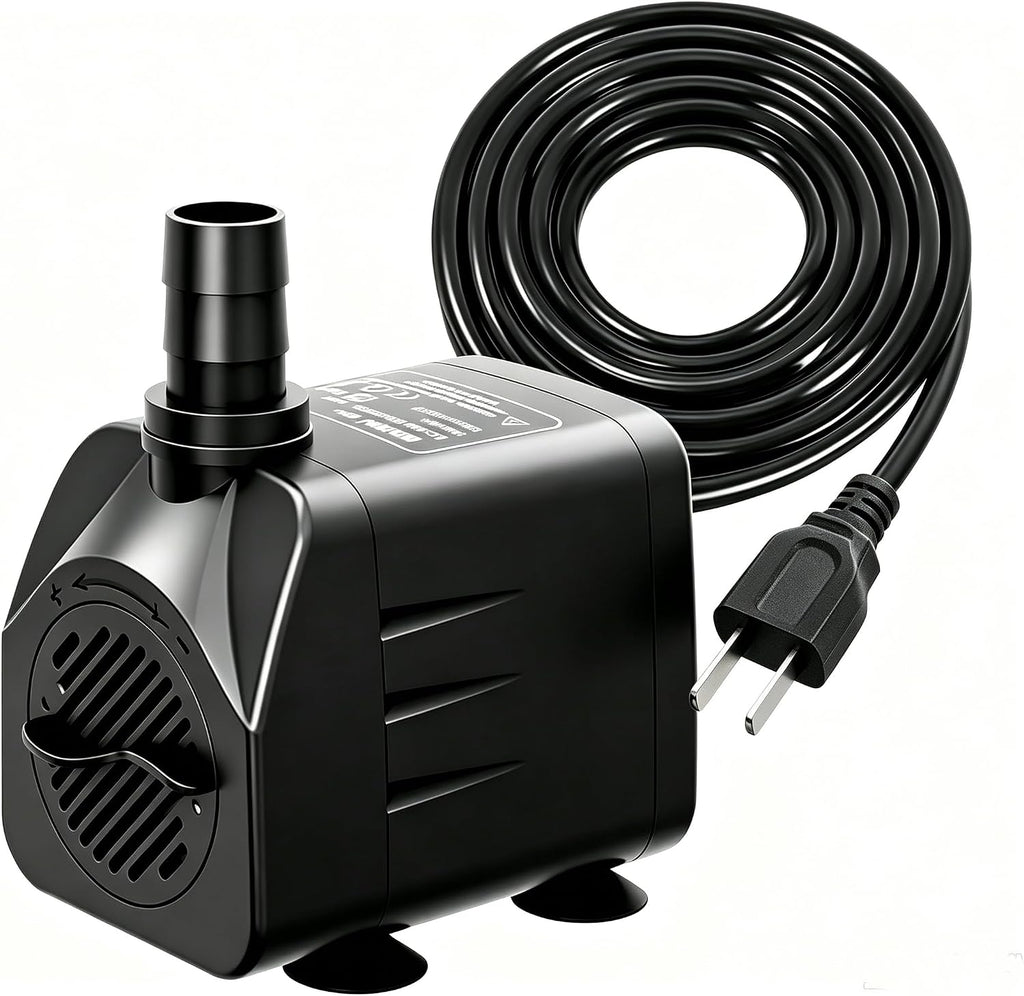 60GPH 2.5W Mini Submersible Fountain Pump for Aquarium,Water Feature
