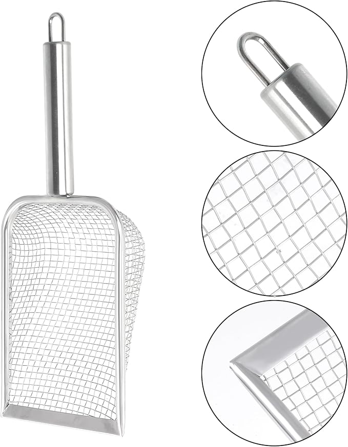 SUMERSHA Cat Litter Scoop Stainless Steel Mesh Scooper - Image 3