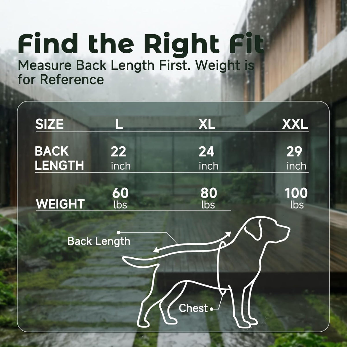 MICOOYO Dog Raincoat, Waterproof Rain Jacket with Hood, Dog Raincoats for Medium & Large Dogs, Lightweight PU Reflective Rain Jacket, Adjustable Belly Strap, Leash Opening Storage Pocket (Yellow,XXL)
