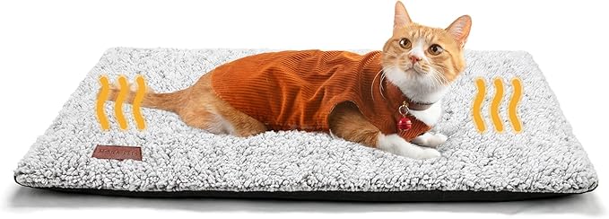 Self Warming Cat Bed Self Heating Cat Dog Mat 29.1 x 18.9 inch Extra Warm by MoraPets