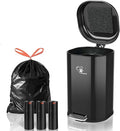 Dog Poop Trash Can Outsides, 18L/4.76 Gal Portable Waste Bin by MEEGOOD