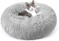 rabbitgoo Cat Beds for Indoor, 20 inches Machine Washable, Fluffy Round Pet Bed by rabbitgoo