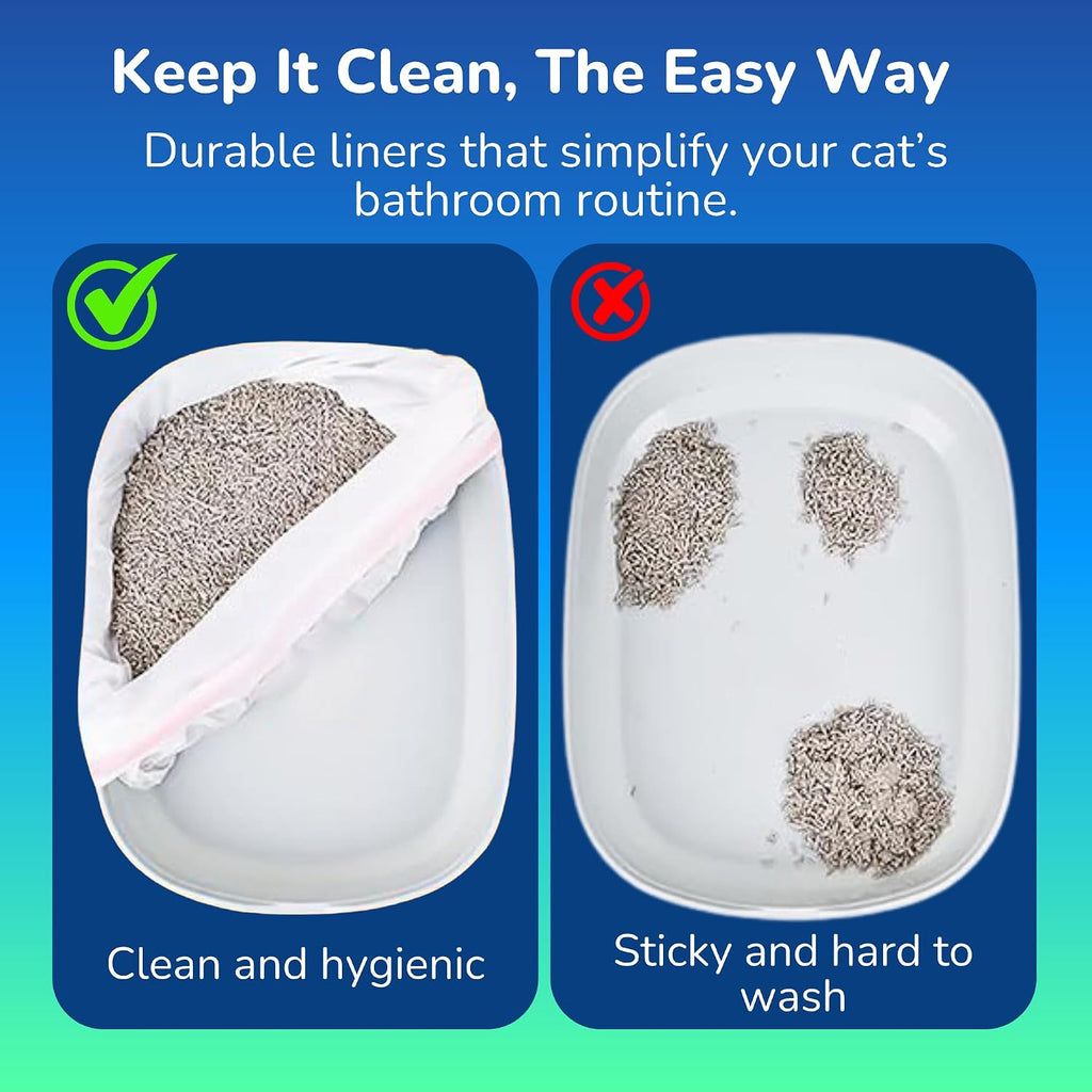 Pet N Pet Cat Litter Box Liners, 21 Count, Drawstring Bags Extra Large Fit
