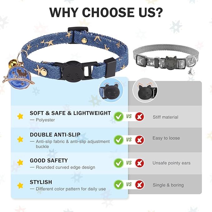 3 Pack Breakaway Cat Collars - Image 8