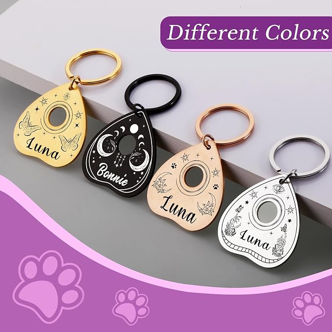Goth Cat Tags Personalized Halloween Gifts - Image 8