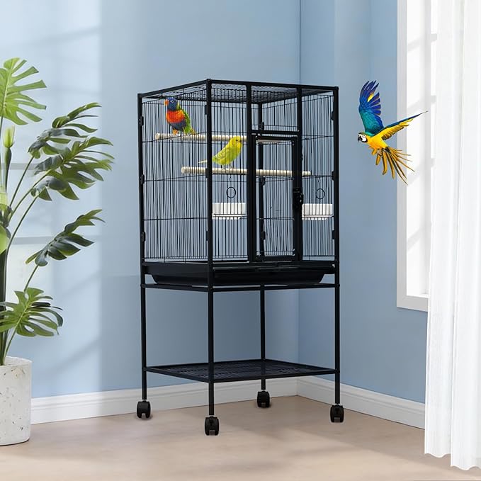 Large Bird Cage, 40.5" H Big Bird Cage by Garvee